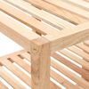vidaXL Étagère de salle de bain Bois de noyer massif 100x40x65 cm