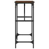 vidaXL Table console ch&ecirc;ne marron 100x32x75 cm bois d'ing&eacute;nierie