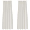 vidaXL Rideau en Voile 2 pc Cr&egrave;me 260 x 140 cm Polyester