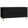 vidaXL Meuble TV Noir 102x44,5x50 cm Bois d'ing&eacute;nierie
