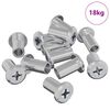 vidaXL Ecrou de verrouillage 3673 pc Argent&eacute; Acier