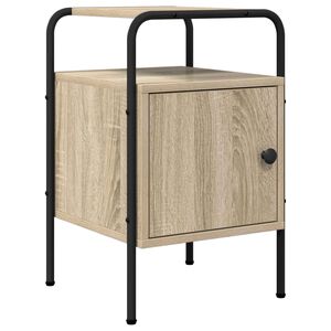 vidaXL Table de chevet Ch&ecirc;ne Sonoma 35 x 36,5 x 56 cm