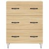vidaXL Buffet ch&ecirc;ne sonoma 69,5x34x90 cm bois d'ing&eacute;nierie