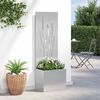 vidaXL &Eacute;cran de confidentialit&eacute; de jardin Fretwork Argent 50 x 140 cm