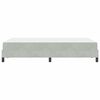 vidaXL Lit &agrave; ressorts avec matelas Gris clair 120 x 200 cm tissu