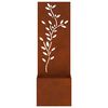 vidaXL &Eacute;cran de confidentialit&eacute; de jardin Floral Rouill&eacute; 50 x 140 cm