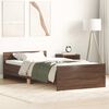 vidaXL Cadre de lit sans matelas chêne marron 90x190cm bois ingénierie