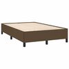 vidaXL Sommier &agrave; lattes de lit et matelas marron fonc&eacute; 120x190cm tissu