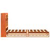 vidaXL Lit biblioth&egrave;que sans matelas cire marron 75x190 cm pin massif