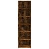 vidaXL Buffet haut chêne fumé 50x41x185 cm bois d'ingénierie