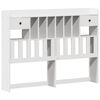 vidaXL Lit biblioth&egrave;que sans matelas blanc 160x200 cm bois pin massif