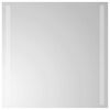 vidaXL Miroir de salle de bain LED Transparent 50 x 50 cm verre tremp&eacute;