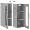 vidaXL Armoire murale gris b&eacute;ton 34,5x34x90 cm