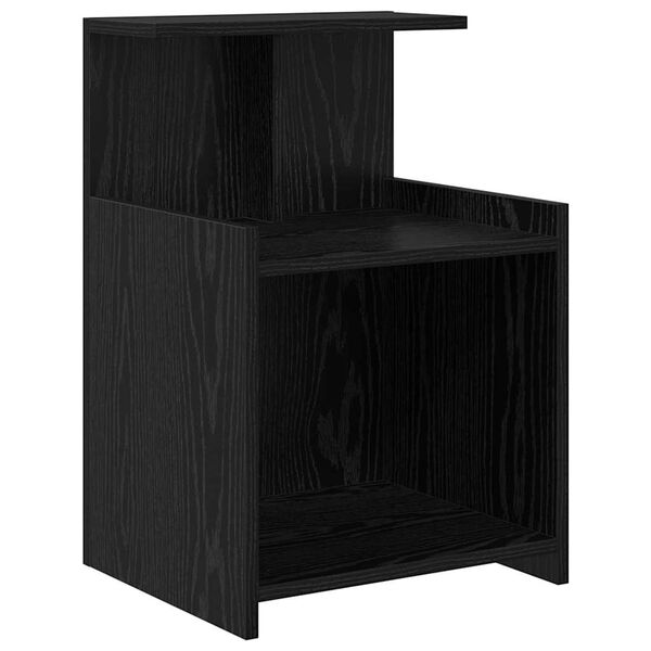 vidaXL Cabinet de chevet Ch&ecirc;ne noir 40 x 35 x 60 cm Bois d'ing&eacute;nierie