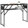 vidaXL TableConsole Ch&ecirc;ne noir 105x30x75cm Bois d'ing&eacute;nierie