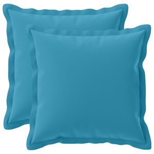 vidaXL Housse de coussin 2 pc HOUTEN Bleu clair 30 x 30 cm Polyester