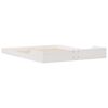 vidaXL Cadre de lit Blanc 140 x 210 cm Pin massif