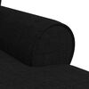 vidaXL Chaise lounge avec jupe Noir 91 x 157 x 91 cm tissu