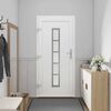 vidaXL Porte Frontale Blanc PVC