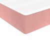 vidaXL Sommier &agrave; lattes de lit avec matelas Rose 140x190 cm Velours