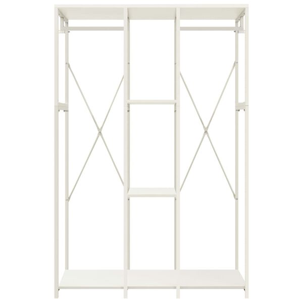 vidaXL Garde-robe Blanc 110x40x167 cm M&eacute;tal et agglom&eacute;r&eacute;