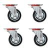 vidaXL Roulettes pivotantes 4 pcs 75 mm