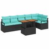 vidaXL Ensemble de canap&eacute; de jardin 7 pc 6-Nombre de places