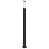 vidaXL Borne lumineuse 110 cm noire IP44