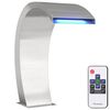vidaXL Fontaine de piscine Argent&eacute; 60 x 30 x 70 cm Acier inoxydable