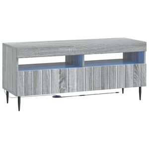 vidaXL Meuble TV LED Sonoma gris Bois d'ing&eacute;nierie