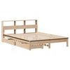 vidaXL Lit biblioth&egrave;que sans matelas 135x190 cm bois de pin massif