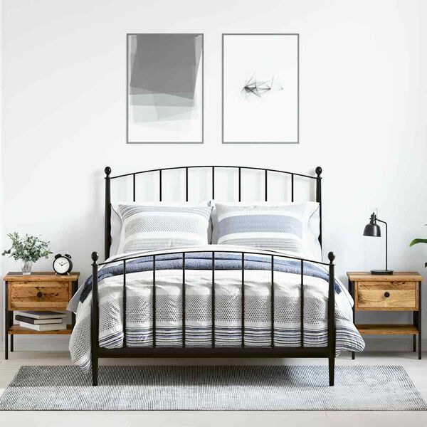 vidaXL Table de chevet avec tiroir 2 pcs Bois ancien 40 x 42 x 45 cm