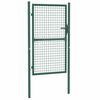 vidaXL Portail de cl&ocirc;ture en acier 100x150 cm vert