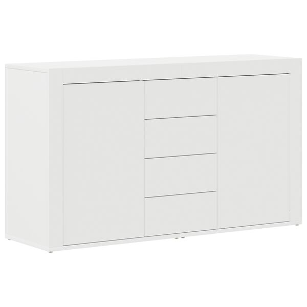 vidaXL Buffet avec tiroir Blanc 120 x 36 x 69 cm Bois d'ing&eacute;nierie
