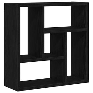 vidaXL &Eacute;tag&egrave;re murale ch&ecirc;ne noir 45x16x45 cm bois d'ing&eacute;nierie
