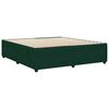 vidaXL Cadre de lit sans matelas vert fonc&eacute; 200x200 cm velours