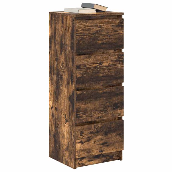 vidaXL Buffet ch&ecirc;ne fum&eacute; 37,5x35x99 cm bois d'ing&eacute;nierie
