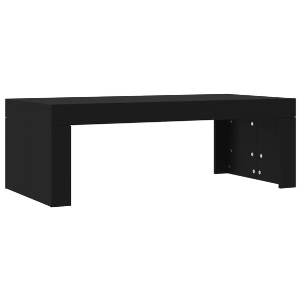 vidaXL Table basse noir 102x50x36 cm bois d'ing&eacute;nierie
