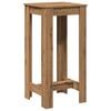 vidaXL Table de bar ch&ecirc;ne artisanal 51x50x103,5 cm bois d'ing&eacute;nierie