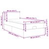 vidaXL Lit ottoman avec matelas cr&egrave;me 90x200 cm tissu