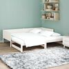 vidaXL Lit Pull-out de Jour Blanc 180 x 200 cm Pin massif