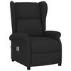 vidaXL Fauteuil de massage &eacute;lectrique &agrave; oreilles noir tissu