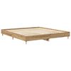 vidaXL Cadre de lit sans matelas ch&ecirc;ne artisanal 200x200 cm