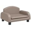 vidaXL Lit pour chien cappuccino 50x40x30 cm similicuir