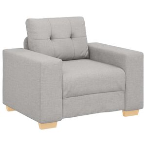 vidaXL Canap&eacute;/Fauteuil gris nuage 100x78x80 cm tissu