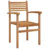 vidaXL Chaise 8 pcs Marron 56 x 55 x 90,5 cm Bois de teck massif