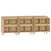 vidaXL Buffets 3 pcs ch&ecirc;ne sonoma 60x35x70 cm bois d'ing&eacute;nierie