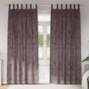 vidaXL Rideaux en velours 2 pcs Marron 225 x 140 cm Velours