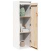 vidaXL Armoires murales 2 pcs Blanc 30x30x100 cm Bois de pin massif