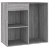 vidaXL Armoire cosmétique Sonoma gris 80x40x75 cm Bois d'ingénierie
